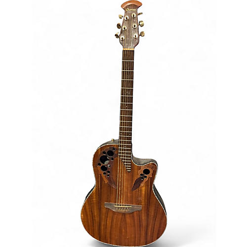 Used Ovation ce44pe-fkoa Natural Acoustic Electric Guitar Natural