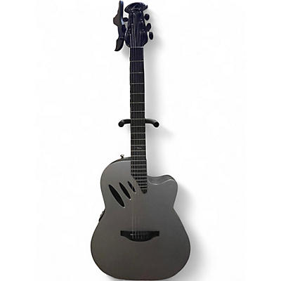 Used Ovation celebrity 54i Silver Acoustic Electric Guitar