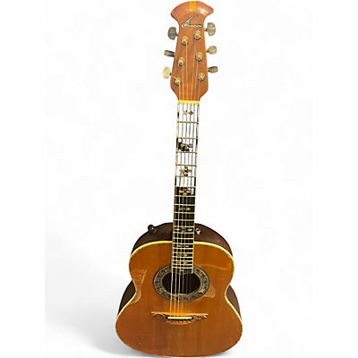 Used Ovation custom legend Natural Acoustic Electric Guitar
