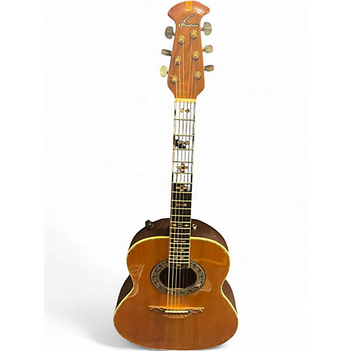 Used Ovation custom legend Natural Acoustic Electric Guitar Natural