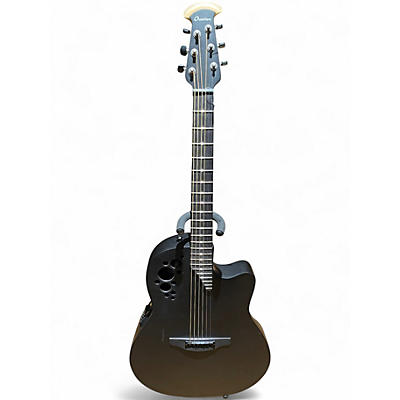 Used Ovation op pro Black Acoustic Electric Guitar
