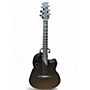 Used Ovation op pro Black Acoustic Electric Guitar Black