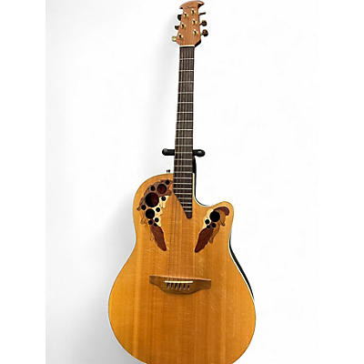 Used Ovation s8684gc Natural Acoustic Electric Guitar