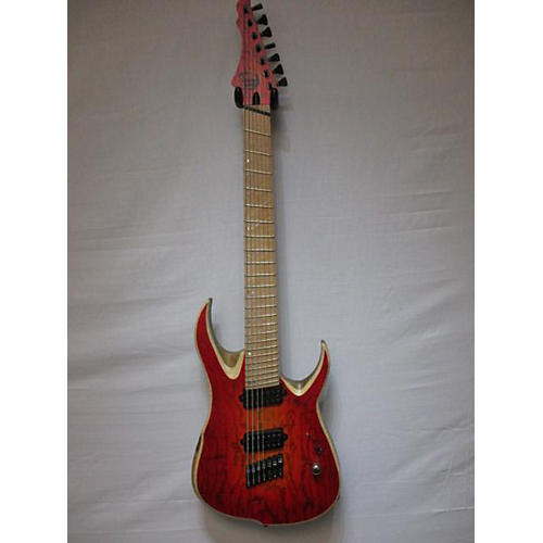 Used Overload Multi Scale Raijin 7 Red Solid Body Electric