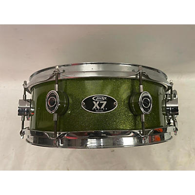 Used PDP By DW 14X5.5 X7 Drum GREEN SPARKLE