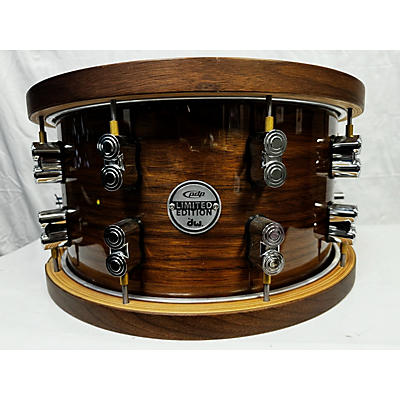 PDP Used PDP By DW 14X7.5 Limited Edition Dark Stain Maple And Walnut Snare Drum Natural