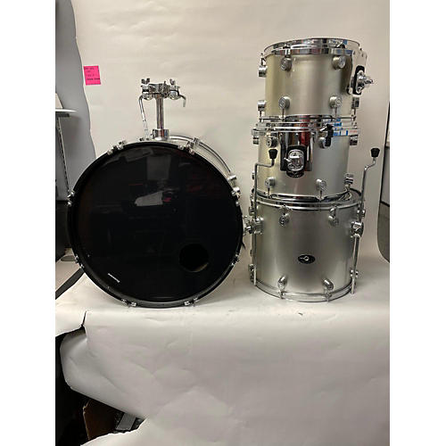 PDP by DW Used PDP By DW 4 piece 5 Piece Drum Kit Silver Drum Kit Silver