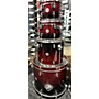 Used PDP Used PDP By DW 4 piece Concept Maple Red To Black Fade Drum Kit Red to Black Fade