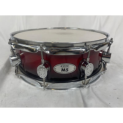 Used PDP By DW 4.5X14 M5 SNARE Drum Crimson Red Burst