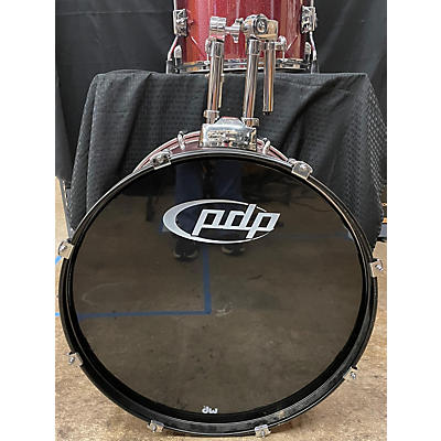 PDP Used PDP By DW 5 piece Centerstage RUBY RED SPARKLE Drum Kit