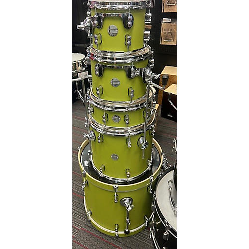 PDP Used PDP By DW 5 piece Concept Series LIME GREEN Drum Kit LIME GREEN