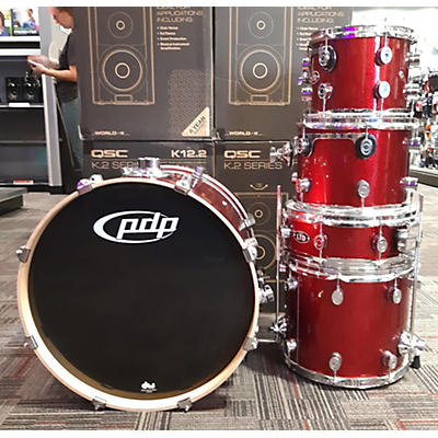 Used PDP By DW 5 piece LTD Red Sparkle Drum Kit