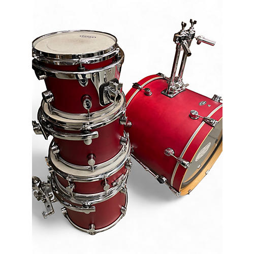 PDP Used PDP By DW 5 piece Pacific Series F Christmas Red Drum Kit Christmas Red