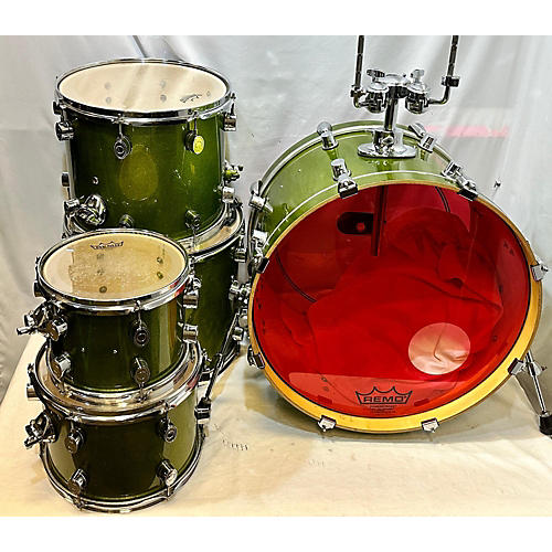 PDP by DW Used PDP By DW 5 piece X7 Green Drum Kit Green