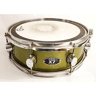 PDP Used PDP By DW 5X14 X7 Series Drum Green Sparkle