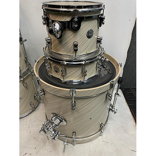 PDP Used PDP By DW 7 piece Concept Series TWISTED IVORY Drum Kit TWISTED IVORY