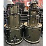 Used PDP Used PDP By DW 7 piece Double Drive Drum Set Army Green Drum Kit Army Green