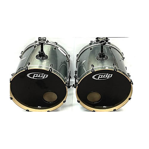 PDP Used PDP By DW 8 piece DOUBLE DRIVE 8 PIECE Metallic Green Drum Kit Metallic Green