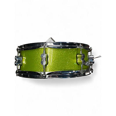 Used PDP by DW 14X5 New Yorker Snare Lime Green Sparkle Drum