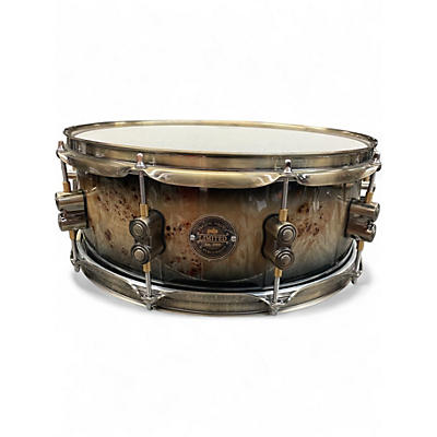 Used PDP by DW 14X5.5 Limited Edition Concept Maple Mapa Burl to Black Burst Drum
