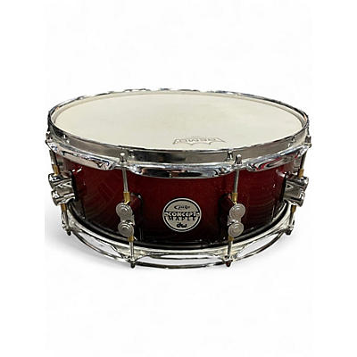 Used PDP by DW 14in Concept Maple Red to Black Fade Drum