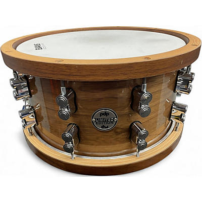 Used PDP by DW 14in LIMITED Dark Stain Maple and Walnut Snare Walnut Drum