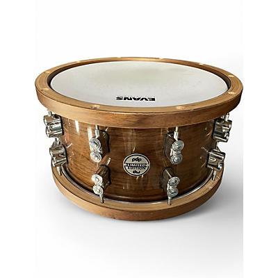 Used PDP by DW 14in Limited-Edition Dark Stain Maple and Walnut Walnut Drum