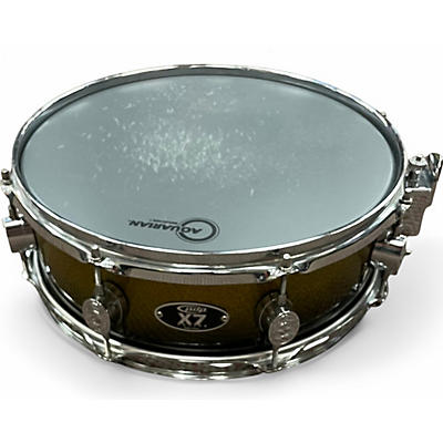 Used PDP by DW 14in X7 SNARE GREEN SPARKLE BURST Drum