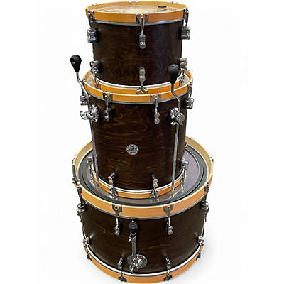 Used PDP by DW 3 Piece Concept Maple Concept Walnut with Natural Hoops Drum Kit