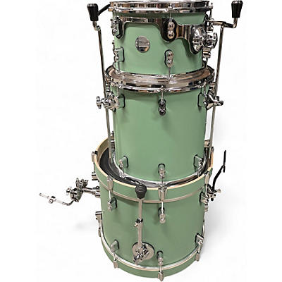 Used PDP by DW 3 Piece Concept Series Satin Sea Foam Drum Kit