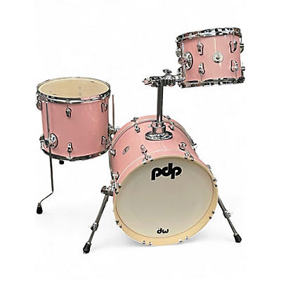 Used PDP by DW 3 Piece New Yorker Pale Rose Sparkle Drum Kit