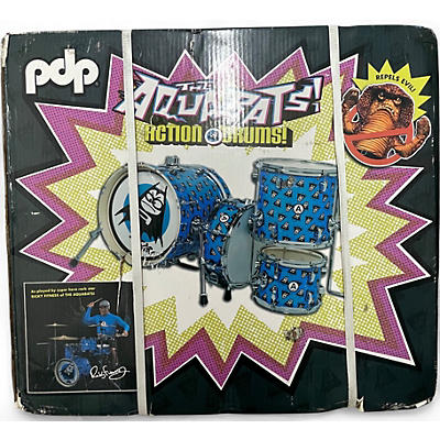 Used PDP by DW 4 Piece AQUABATS ACTION DRUMS AQUABATS GRAPHIC Drum Kit