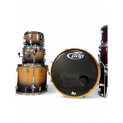 Used PDP by DW 4 Piece Concept Maple Series Brown Fade Drum Kit