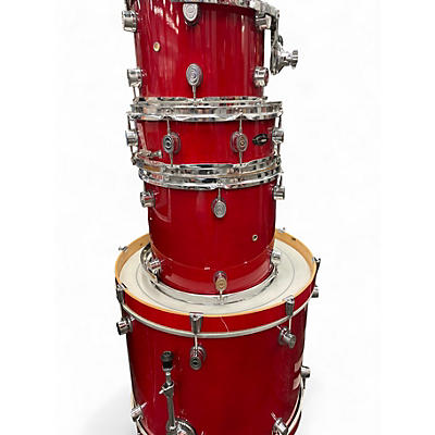 Used PDP by DW 4 Piece Concept Series Candy Apple Red Drum Kit