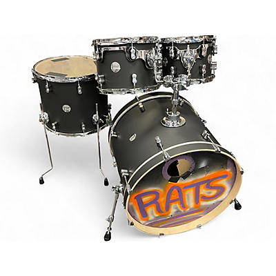 Used PDP by DW 4 Piece Concept Series Satin Black Drum Kit