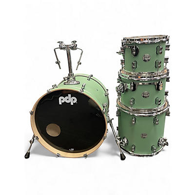 Used PDP by DW 4 Piece Concept Series Seafoam Green Drum Kit