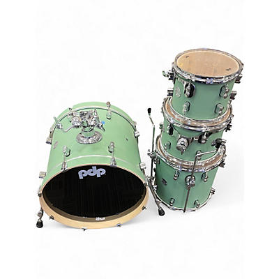 Used PDP by DW 4 Piece Concept Series Seafoam Green Drum Kit