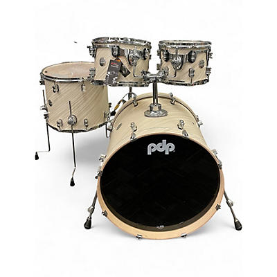 Used PDP by DW 4 Piece Concept Series TWISTED IVORY Drum Kit
