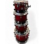 Used PDP by DW 4 Piece Concept Series with Added 16x16 Birch sparkle red Drum Kit sparkle red