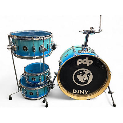 Used PDP by DW 4 Piece DJNY BLUE FADE Drum Kit