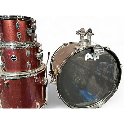 Used PDP by DW 4 Piece ENCORE Metallic Red Drum Kit