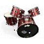 Used PDP by DW 4 Piece ENCORE RUBY SPARKLE Drum Kit RUBY SPARKLE