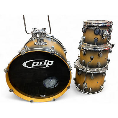 Used PDP by DW 4 Piece FS SERIES Tobacco Burst Drum Kit