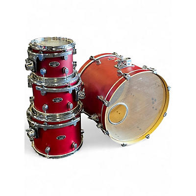 Used PDP by DW 4 Piece FS Series Red Satin Stain Drum Kit