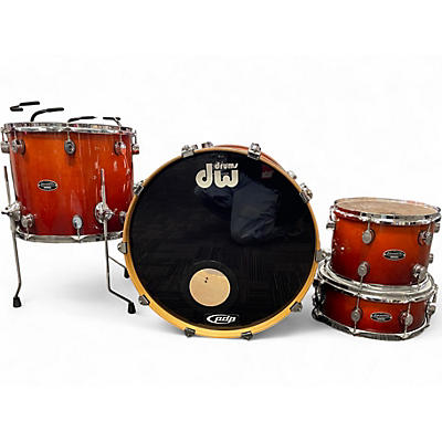 Used PDP by DW 4 Piece FX SERIES AMBER FADE Drum Kit