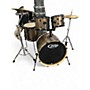 Used PDP by DW 4 Piece MAINSTAGE GOLD SPARKLE Drum Kit GOLD SPARKLE