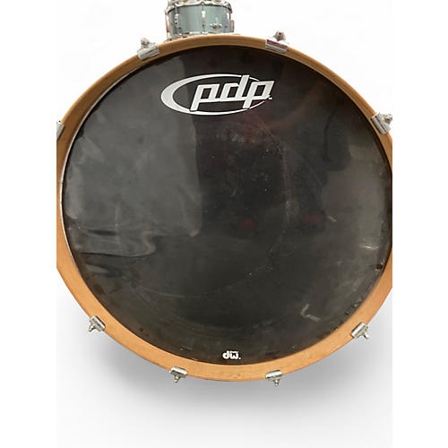 Used PDP by DW 4 Piece MX SERIES GREEN FADE Drum Kit GREEN FADE