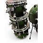 Used PDP by DW 4 Piece MX Series Green Fade Drum Kit Green Fade