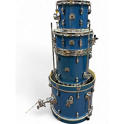 Used PDP by DW 4 Piece NEW YORKER Metallic Blue Drum Kit