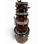 Used PDP by DW 4 Piece PACIFIC LX Crimson Red Burst Drum Kit Crimson Red Burst